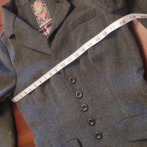 Free People Boyfriend Woolie Wool Jacket size 8 - Picture 3 of 11